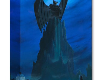 Fantasia Bald Mountain Chernabog Walt Disney Fine Art Michael Provenza Limited Ed of 1500 Treasures on Canvas Print TOC &quot;A Dark Blue Night&quot;