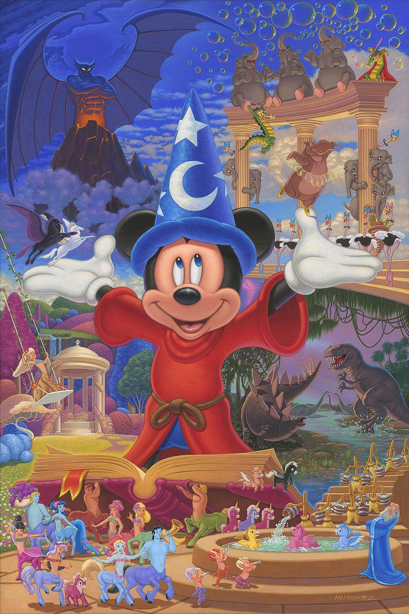 Mickey Mouse Walt Disney Fine Art Manuel Hernandez Signed Limited