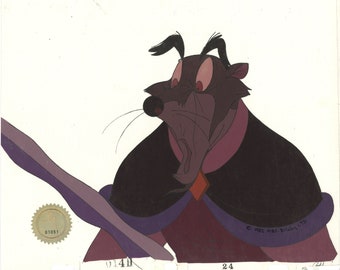 Don Bluth Secret of NIMH Jenner 1982 Original Production Animation Cel Used to make the cartoon 059-008