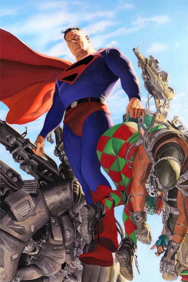Alex Ross SIGNED Kingdom Come Superman Giclee Print on Paper