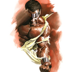 Luke Cage Hero for Hire Alex Ross SIGNED Limited Edition Giclee Print on Canvas