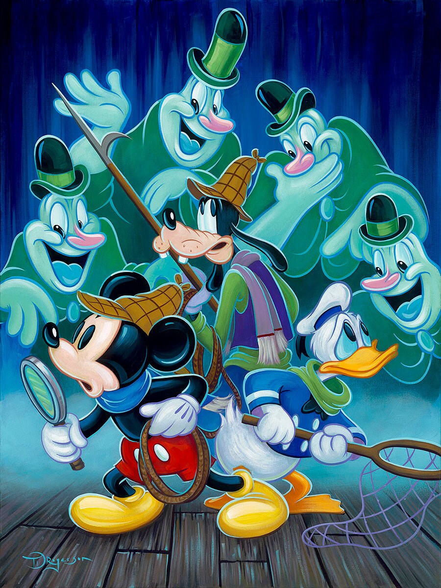Mickey Mouse Donald Duck Goofy Walt Disney Fine Art Tim Rogerson