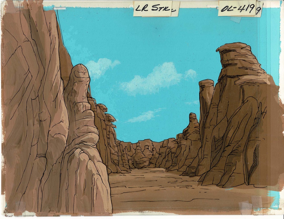 Lone Ranger 1980 Stock Animation Production Background Filmation 19 - Etsy