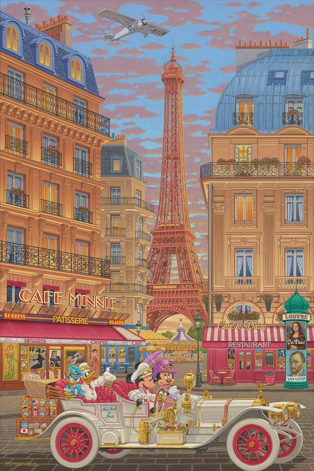 Mickey Mouse Walt Disney Fine Art Manuel Hernandez Signed Limited