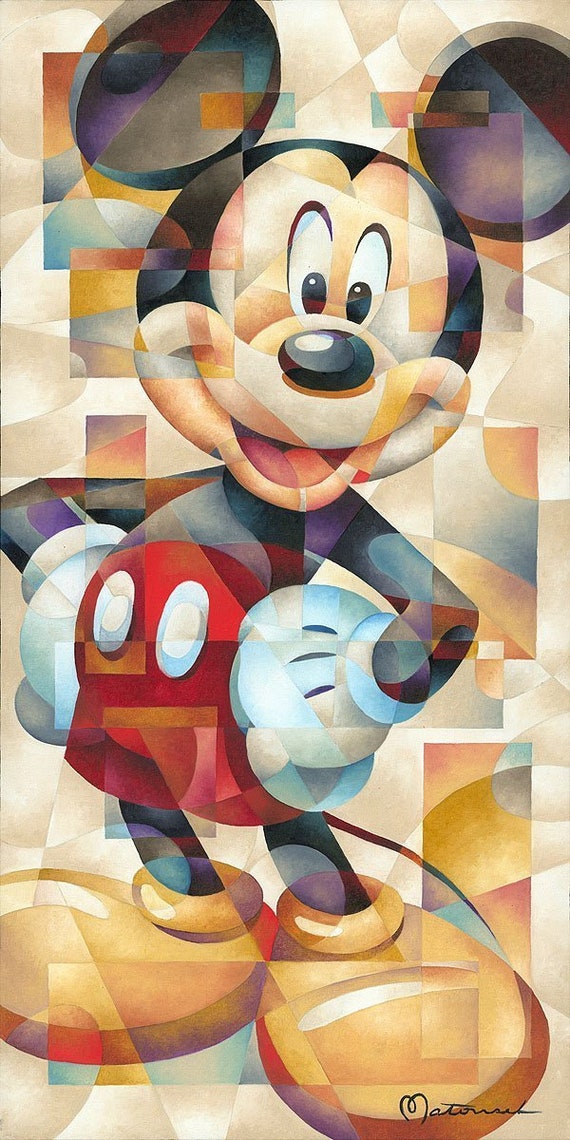 Mickey Mouse Walt Disney Fine Art Tom Matousek Signed Limited