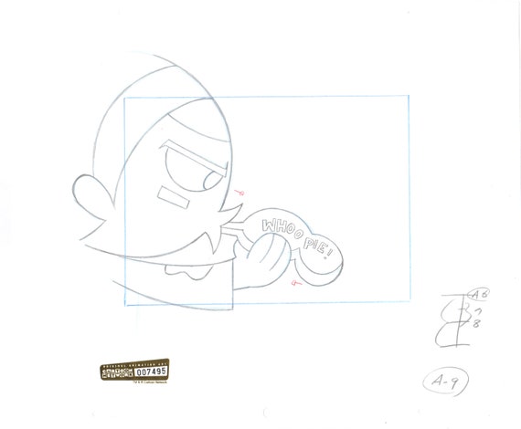 The Grim Evil Show Bill Mandy Cel Drawing Cartoon Network Etsy