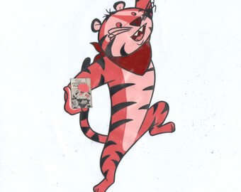 tony tiger cartoon etsy