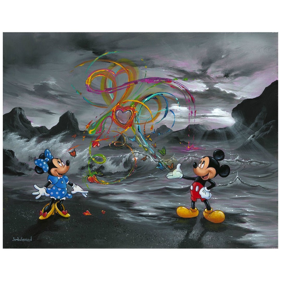 Mickey Mouse Walt Disney Fine Art Jim Warren Signed Limited
