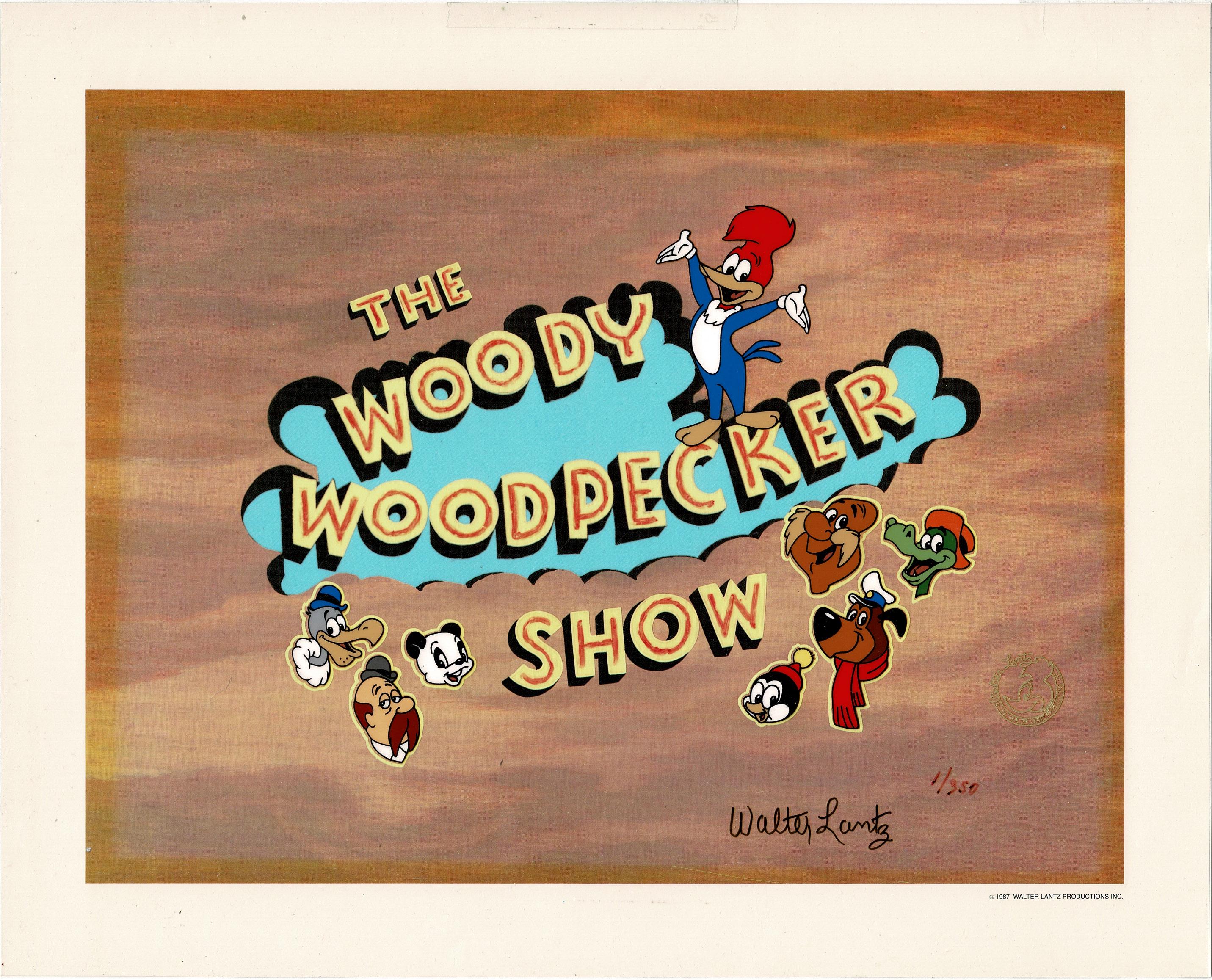 Woody Woodpecker Walter Lantz Signed Limited Edition Animation Cel