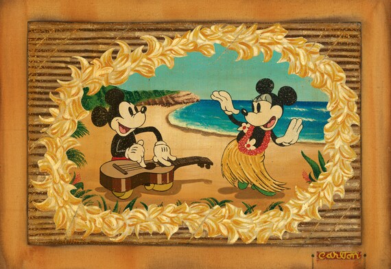 Mickey Mouse Minnie Mouse Walt Disney Fine Art Trevor Carlton