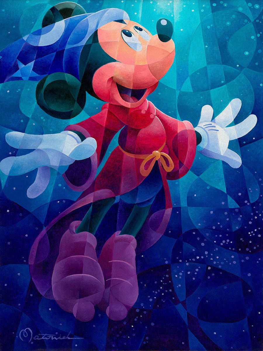 Mickey Mouse Fantasia Sorcerer Walt Disney Fine Art Tom