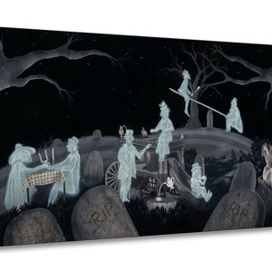 Disneyworld Haunted Mansion Walt Disney Fine Art Michael Provenza Ltd Ed 1500 Treasures on Canvas Print TOC &quot;Tea Party&quot;