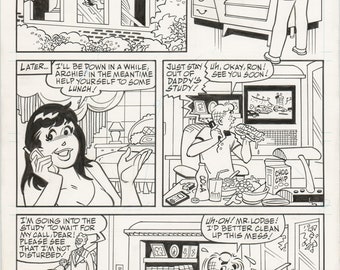 Archie 2008 Hand-inked Original Comic Book Page Art From #534 by Stan Goldberg and Bob Smith p3