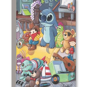 Lilo & Stitch Walt Disney Fine Art Michelle St. Laurent Limited Edition of 1500 Treasures on Canvas Print TOC &quot;Lilo&#39;s Toys&quot;