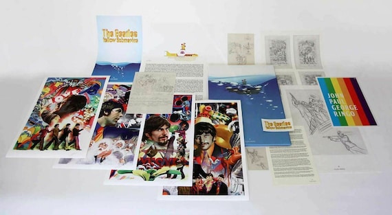 Alex Ross SIGNED Yellow Submarine Beatles Box Set With 4 Giclees