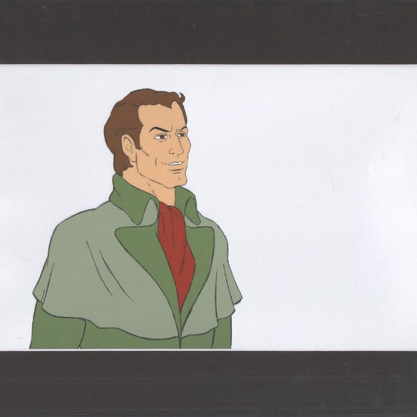 Sherlock Holmes Bravestarr production animation cell and draw Filmation 1988