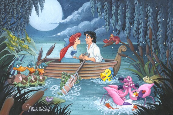 The Little Mermaid Walt Disney Fine Art Michelle St. Laurent