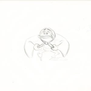 The Great Mouse Detective Fidget the Bat Walt Disney Production Animation Drawing 1986 A93