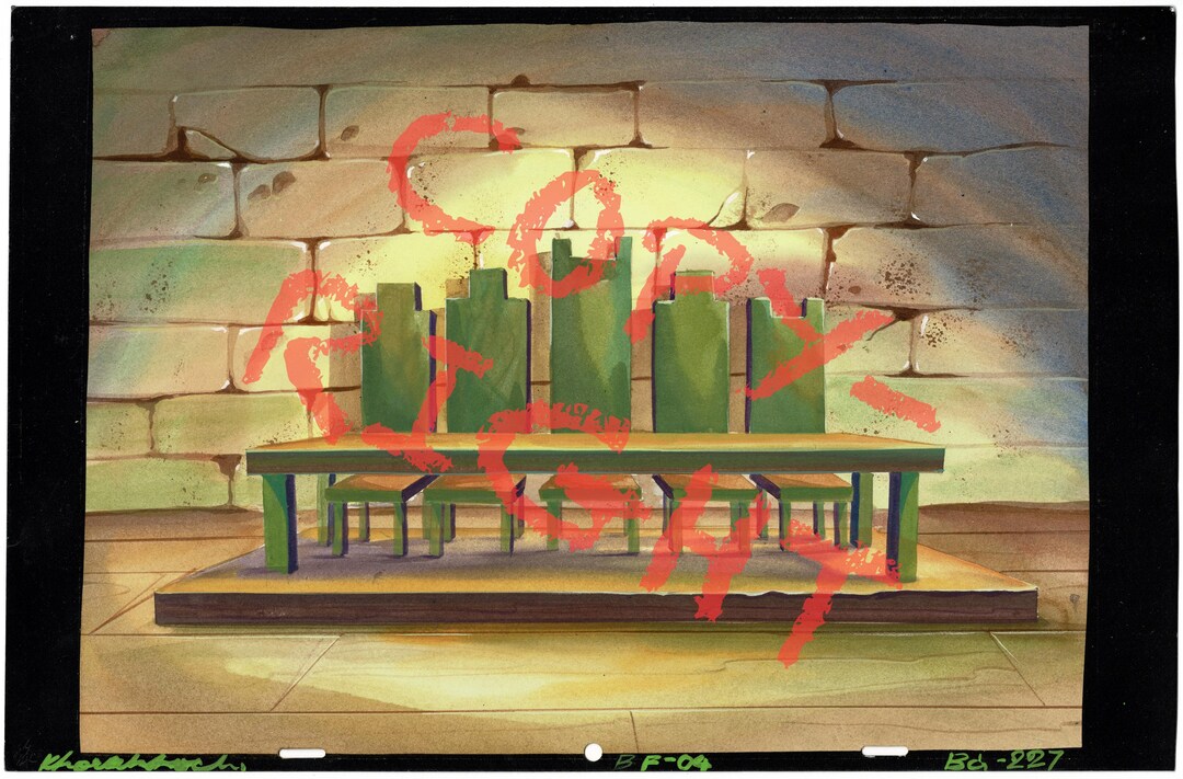 Back to the Future BTTF Production Animation Background Universal 1991 ...