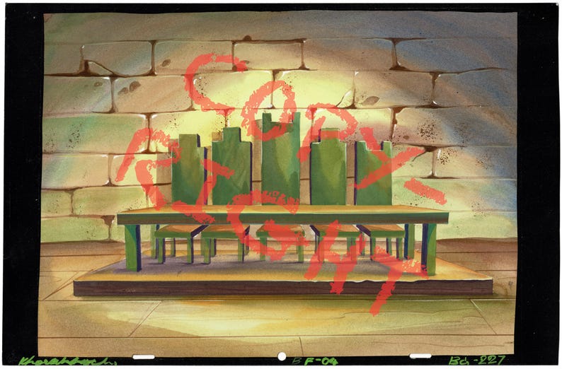 Back to the Future BTTF Production Animation Background Universal 1991 ...