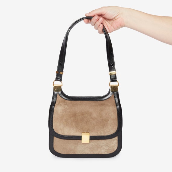Shoulder Chic! Vintage Suede Handbag by Coblentz