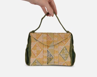 Inspired. Vintage Tapestry and Suede Koret Hadbag