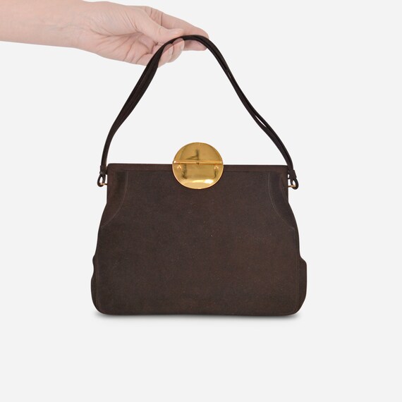 Chocolate Love! Vintage Koret Suede Handbag