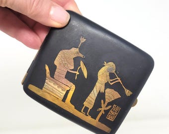 Vintage Japanese Komai Gold Damascene Cigarette Case