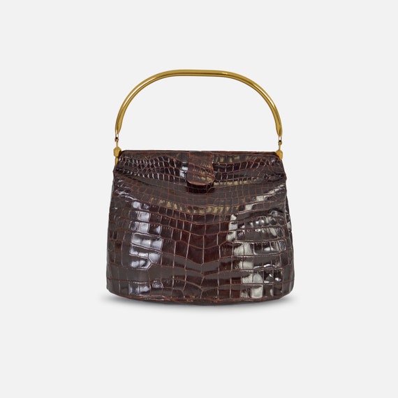 Modern Luxury. Vintage Koret Alligator Handbag