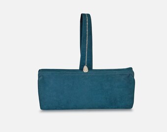 Red Carpet Ready. Suede Handbag by Holzman