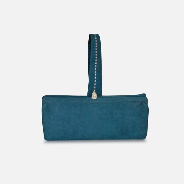 Red Carpet Ready. Suede Handbag by Holzman