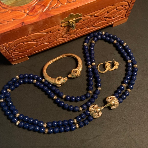 Vintage Kenneth J Lane - Ram Jewelry Set