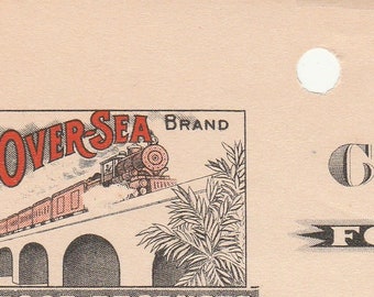 1937 Invoice Chitty & Co. Food Distributors Jacksonville, Florida OVERSEA Brand