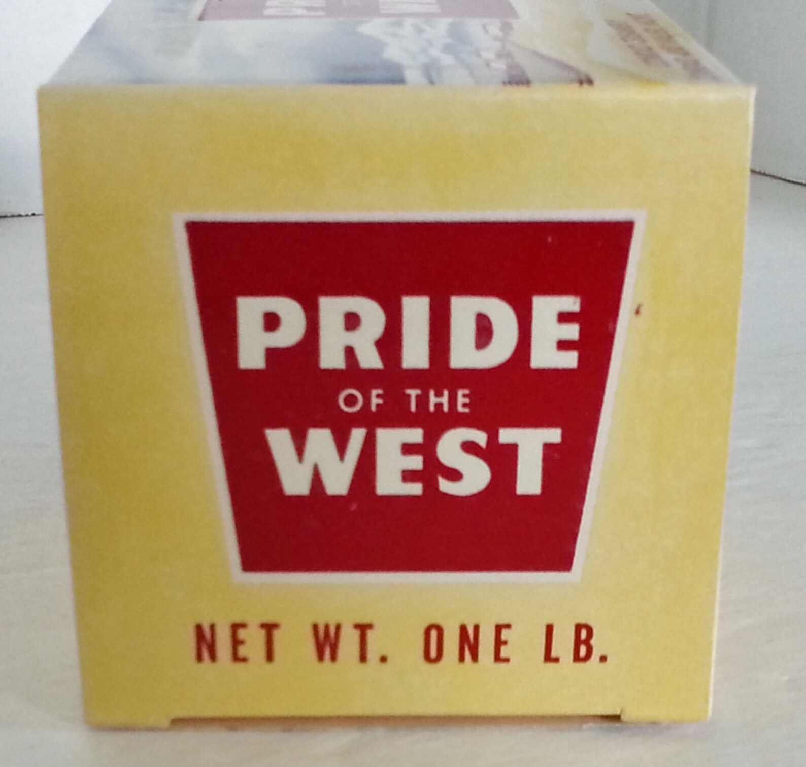 Pride of the West Butter 1 LB. Unused Carton Conrad Creamery Etsy