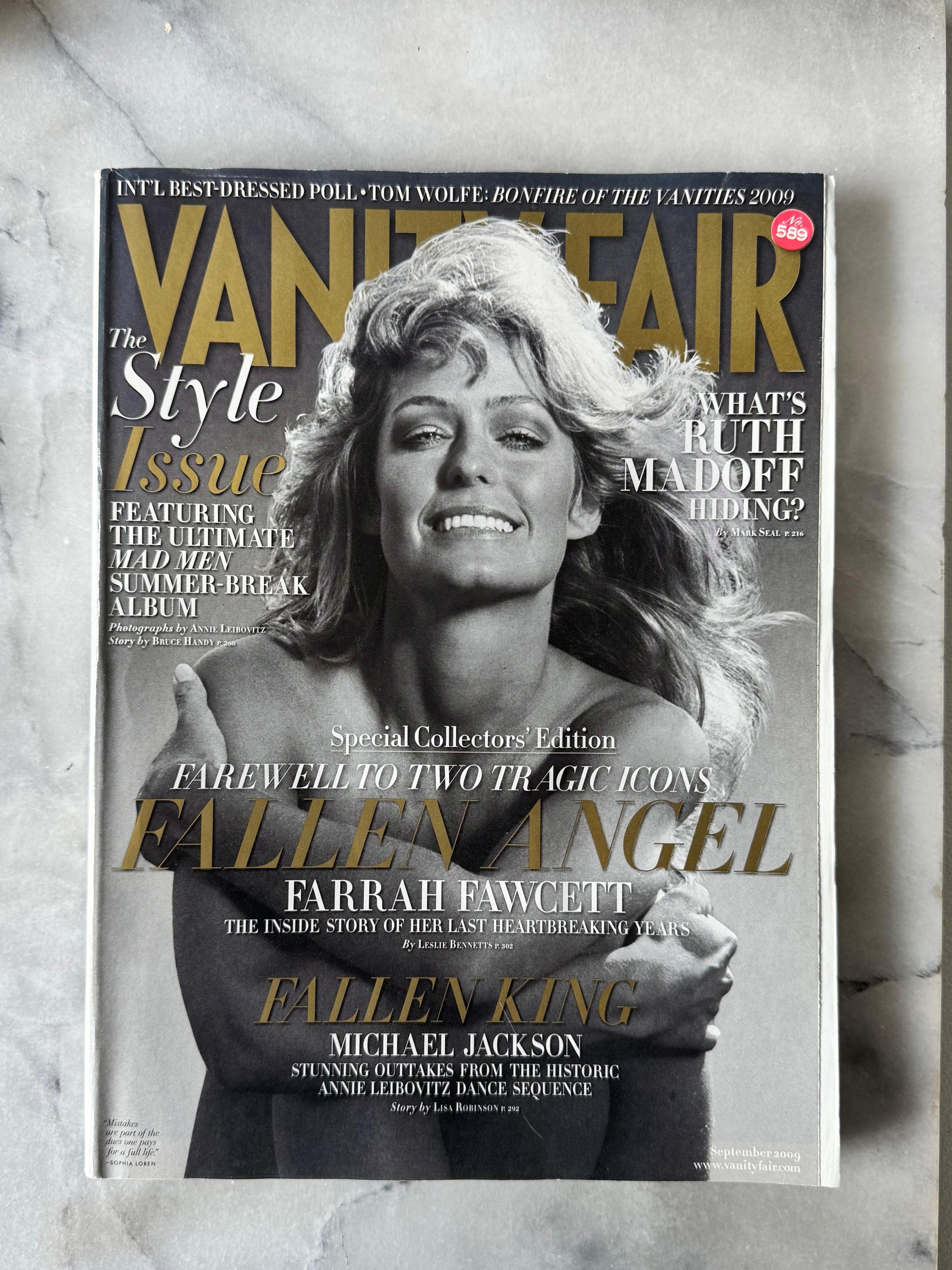 2009 Vanity Fair Magazine - September Issue No. 589 - Farrah