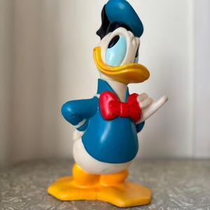 1960s Vintage Donald Duck Coin Bank – 30 cm x 14.5 cm (11.8" x 5.7") – Soft Vinyl – Walt Disney Character