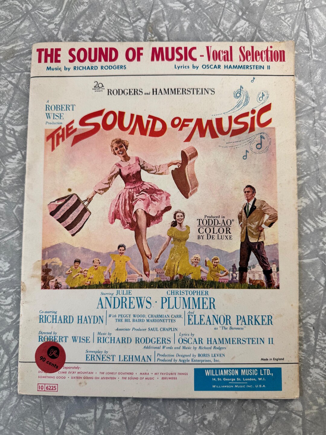 1959 the Sound of Music Vocal Selection by Rodgers & Hammerstein ...