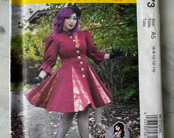 2016 McCall&#39;s M7373 Costume Sewing Pattern - Misses&#39; Flared Coat with Princess Seams (Sizes 6–14) - UNCUT and FACTORY FOLDED