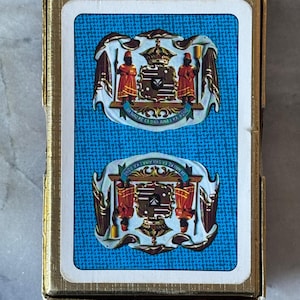 Naipes vintage de la realeza hawaiana de 1994 - Fabricados en Austria - Baraja completa - Abiertos y usados - Tema histórico