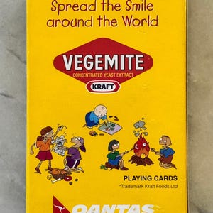 Vegemite Qantas Spielkarten - COMPLETE DECK - Australisches Werbesammlerstück