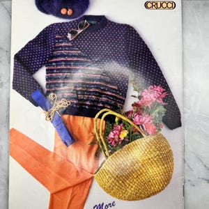 1980s Crucci Knitting Pattern Book - More Original Knits - Wool and Mohair Designs