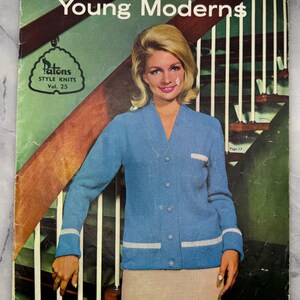 1960s Patons Style Knits for Young Moderns Vol. 25 - Vintage Knitting Patterns