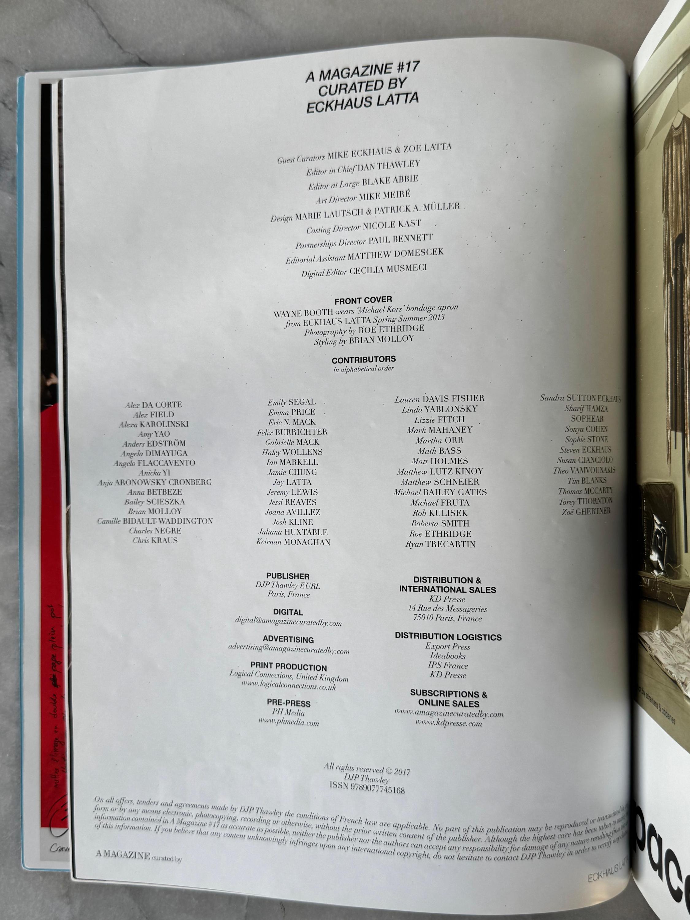 趣味 A magazine curated by Eckhaus Latta Eckhaus Latta • A Magazine Curated by