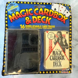 Boîte et jeu de cartes magiques Ian Buckland vintage des années 1980 - 16 tours de cartes - Emballage d'origine - Australie