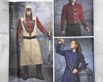 2016 Simplicity 8235 Sewing Pattern - Men&#39;s Medieval Costumes (Sizes 38-44) - UNCUT and FACTORY FOLDED