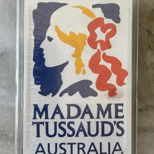 Vintage Madame Tussaud’s Australia Souvenir Playing Cards - Plastic Coated - New and Unopened - 1990s - Made in Australia