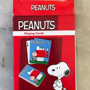 Peanuts Playing Cards - Opened and Used - Charlie Brown and Snoopy - COMPLETE DECK