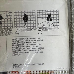 1970s Vintage Red Heart Rug Pattern – Floral Hutch Design – 51 X 69 Cm ...