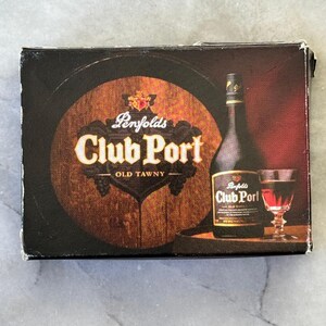 Vintage pennenfolders Club Port-speelkaarten - thema Old Tawny Wine - gebruikt en COMPLEET DEK