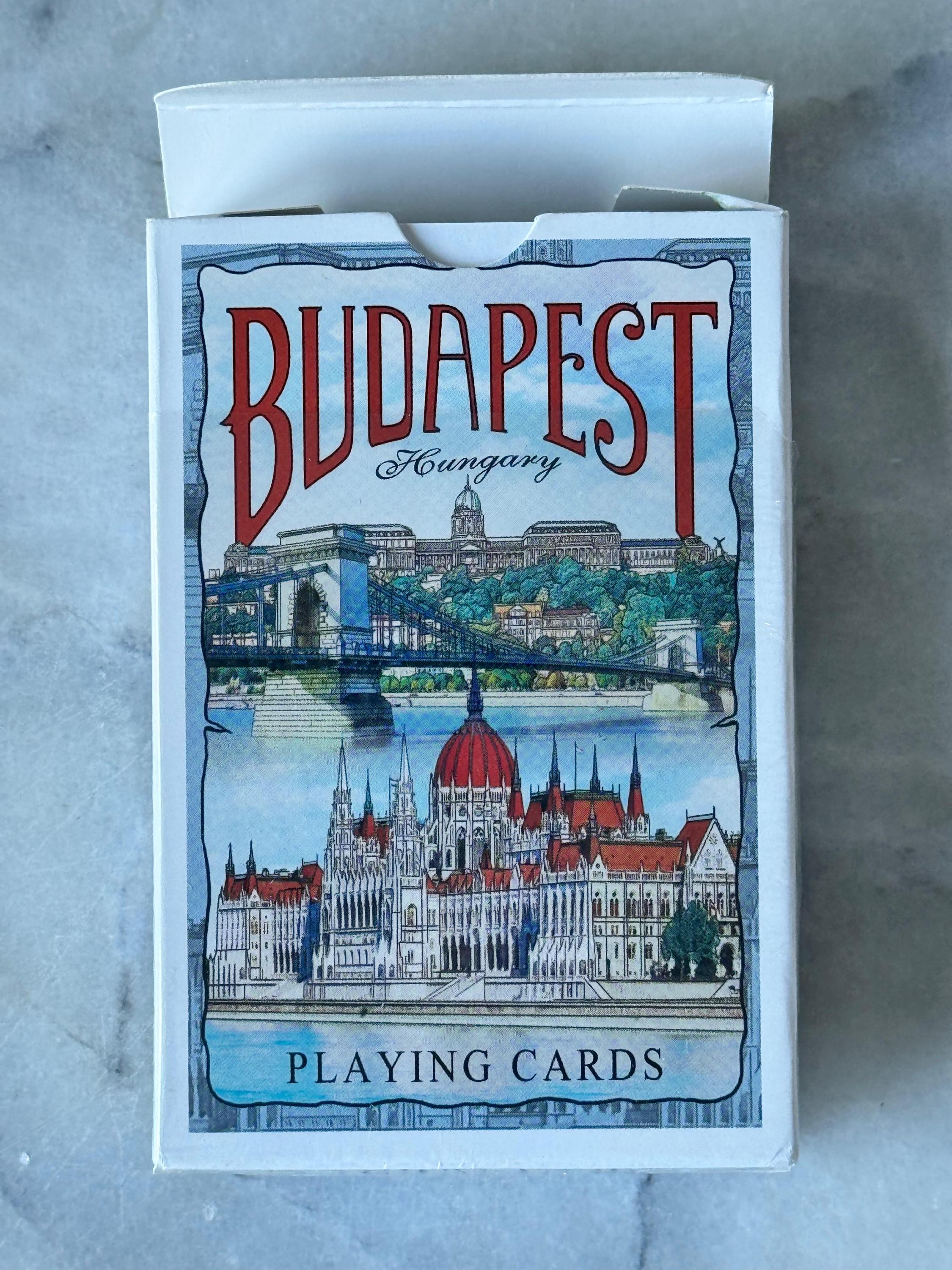 Vintage Budapest Hungary Playing Cards –COMPLETE, Used Souvenir